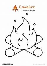 Campfire Coloring Pages For Kids – Free Printables  Art & Craft sketch template
