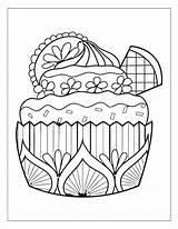 20 Cupcake Themed Coloring Pages Set 1  Etsy Australia sketch template