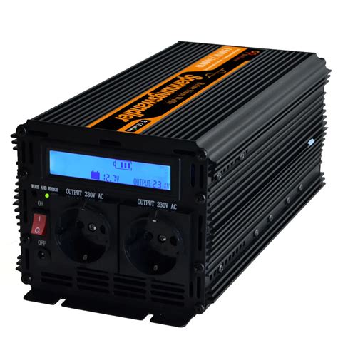 1500w 3000 w pure sine wave inverter converter DC 12V to AC 220v off grid converters power ...