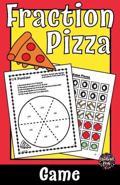 Math Fractions [Game] Pizza Fractions, Equal Parts Fractions Activity for Math! | Fraction ...