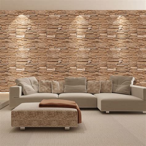 PE Foam 3D Stone Brick Panel Wall Sticker 45x100cm Home Decor Living Room Wallpaper For Kids ...