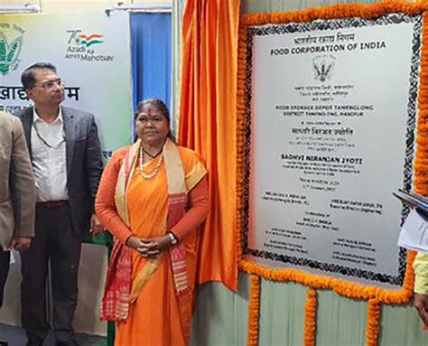 Sadhvi Niranjan Jyoti virtually inaugurated FCI Depot at Tamenglong ...