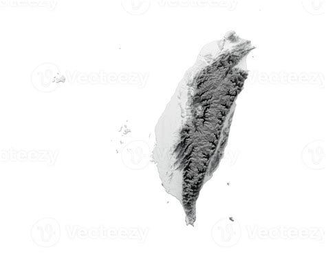 Taiwan Map Flag Shaded relief Color Height map 3d illustration 29227790 PNG