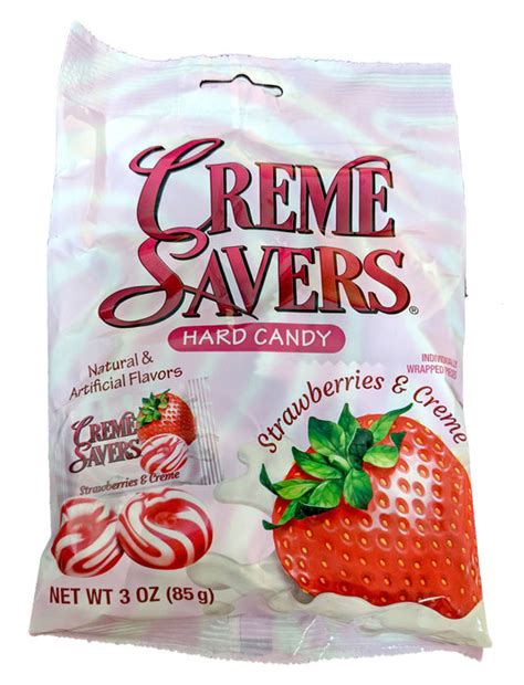 Creme Savers Strawberries and Creme 3oz Bag — b.a. Sweetie Candy Store