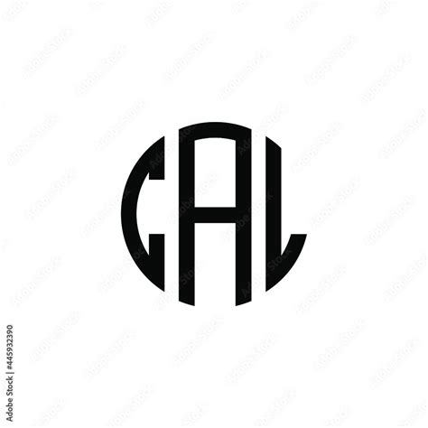 CAL letter logo design. CAL letter in circle shape. CAL Creative three ...