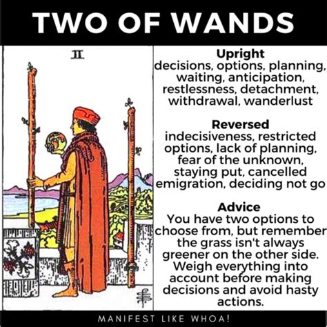 The Two of Wands Tarot Card Guide For Beginners – Manifest Like Whoa!