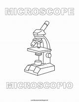 Microscopio Optico Y Sus Partes Sketch Coloring Page sketch template