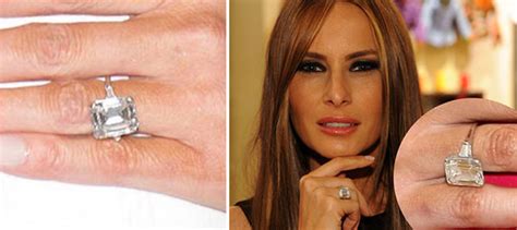 Melania Trump Celebrity Engagement Ring With Full White - Etsy