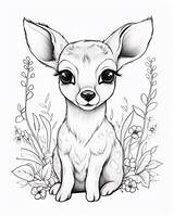 15  Coloring Pages For Deer RhyaTeyang sketch template