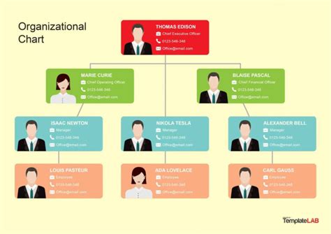 40 Organizational Chart Templates (Word, Excel, Powerpoint) Inside Organogram Template Word Free ...