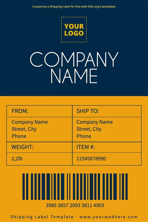 Free Printable Shipping Label Templates