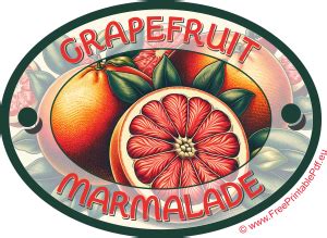 Adorn Your Homemade Grapefruit Marmalade with Our Free Vintage-Style Labels | Free Printable PDF