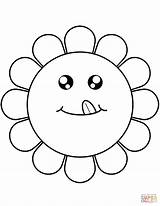 Flower Head Coloring Page Sketch sketch template