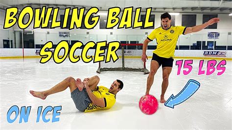 Playing BOWLING BALL SOCCER on Ice *BROKEN FEET* | Bodybuilder VS Extreme Football Challenge ...