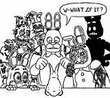 All Animatronics F Naf Coloring Pages sketch template