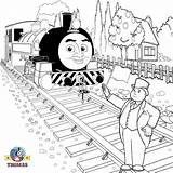 Printable Thomas The Train Coloring Pages sketch template