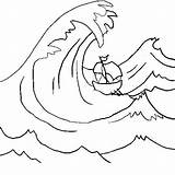 Waves Coloring Pages Sketch Page sketch template