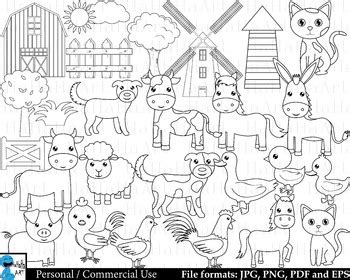 farm animals clipart outline 10 free Cliparts | Download images on Clipground 2024