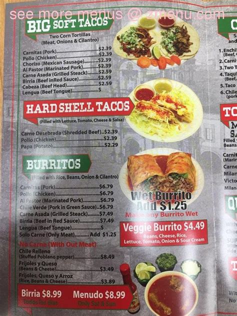 Online Menu of Victors Mexican Food Restaurant, Palm Desert, California, 92211 - Zmenu