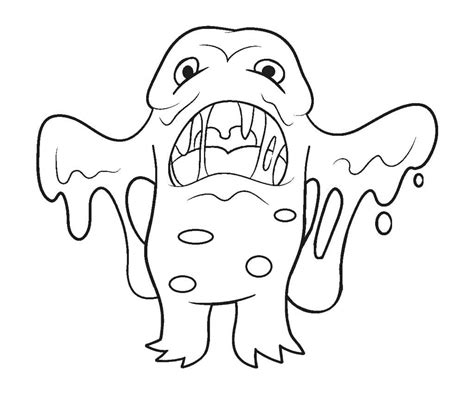 Slime Monster coloring page - Download, Print or Color Online for Free