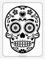 Sugar Skull Coloring Pages For Kids sketch template