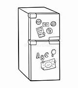Refrigerator Coloring Stock Illustrations – 134  sketch template