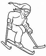 Skiing Sheets Boys Coloring Pages sketch template
