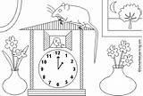 Hickory Dickory Dock Printout  EnchantedLearningcom sketch template
