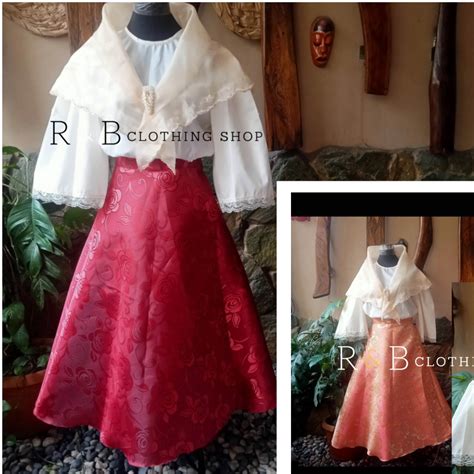 Maria Clara set KIMONA TERNO Filipiniana for teens to ADULT | Lazada PH