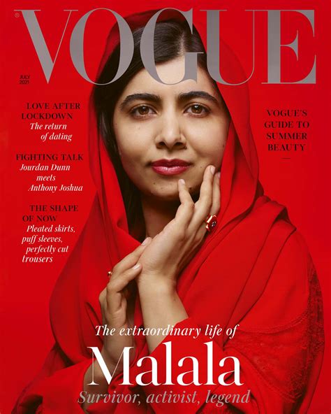 Malala’s British Vogue Cover is Very Striking - Go Fug Yourself Go Fug ...