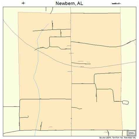 Newbern Alabama Street Map 0153784