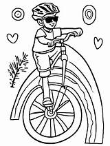 Bike Riding Coloring Page · Creative Fabrica sketch template