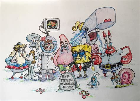 Tribute to Stephen Hillenburg. RIP : r/doodles