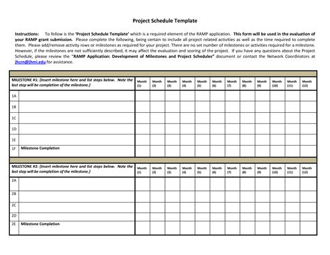 Monthly Project Schedule - How to create a Monthly Project Schedule? Download this Monthly ...