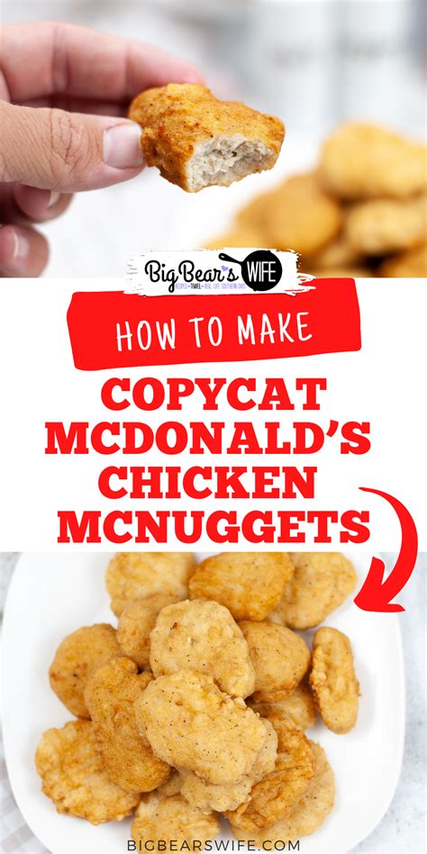 Copycat McDonald's Chicken McNuggets - Homemade Chicken Nuggets