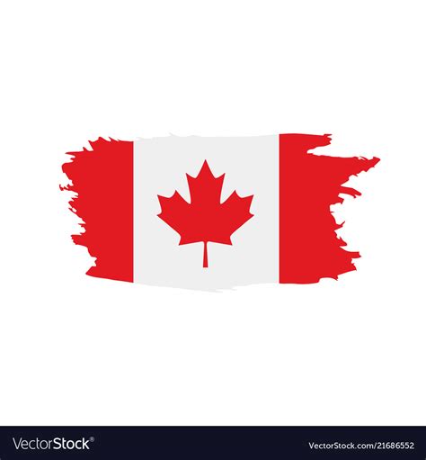 Canada flag Royalty Free Vector Image - VectorStock