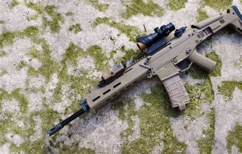 Wallpaper ACR, Bushmaster, automatic rifle, At the table, Magpul images ...