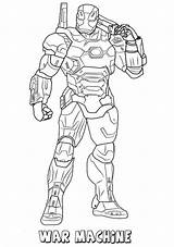 Iron Man And War Machine Coloring Page  Free Printable Pages sketch template