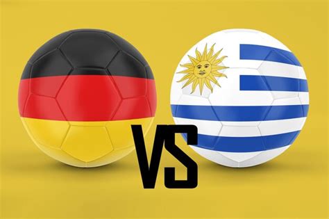 Premium Photo | Germany vs uruguay football