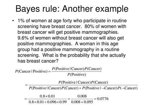 PPT - Bayes Rule PowerPoint Presentation, free download - ID:1079623