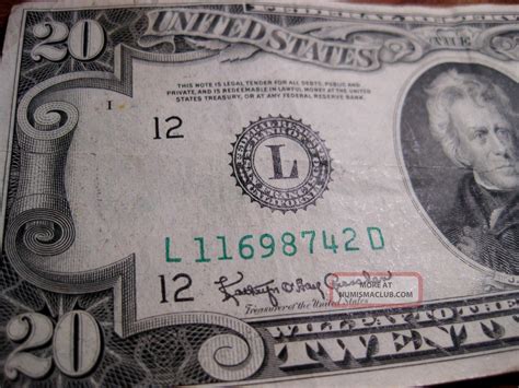 1950 20 Dollar Bill - San Francisco