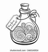 Potion Bottle Coloring Pages sketch template
