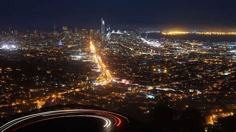 HD wallpaper: san francisco, united states, twin peaks, night, city, illuminated | Wallpaper Flare