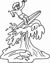 Surfing Coloring Pages  Best For Kids sketch template