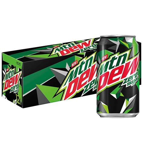 Mountain Dew Zero Sugar, 12 oz Cans, 12 Count - Walmart.com - Walmart.com