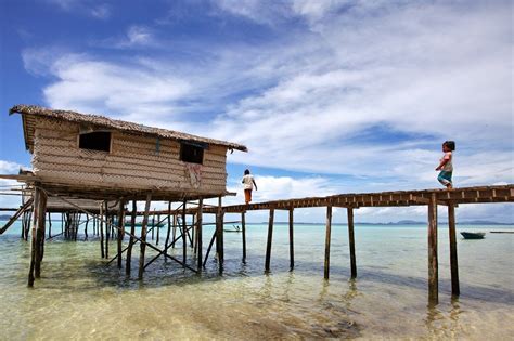 Tawau, Sabah, Malaysia, Bajau tribe homes