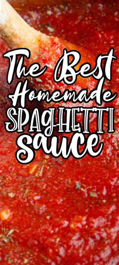 The BEST Easy Homemade Spaghetti Sauce Recipe • MidgetMomma