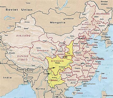 China provincial map