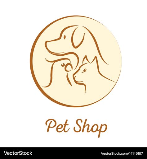 Pet shop logo Royalty Free Vector Image - VectorStock