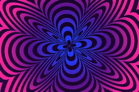 Free Vector | Psychedelic optical illusion wallpaper